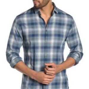 John Varvatos Fulton Plaid Long Sleeve Sport Shirt